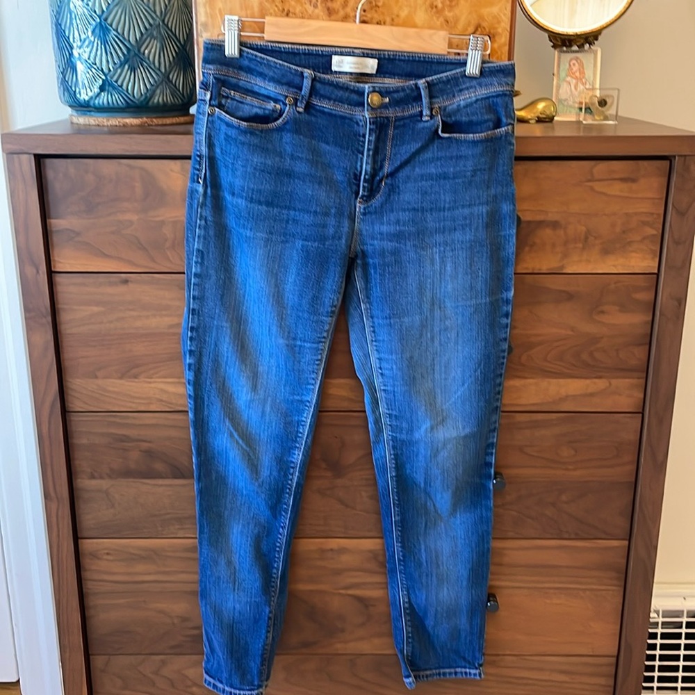 J. Jill Medium Blue Wash Authentic Fit Slim Ankle Jeans